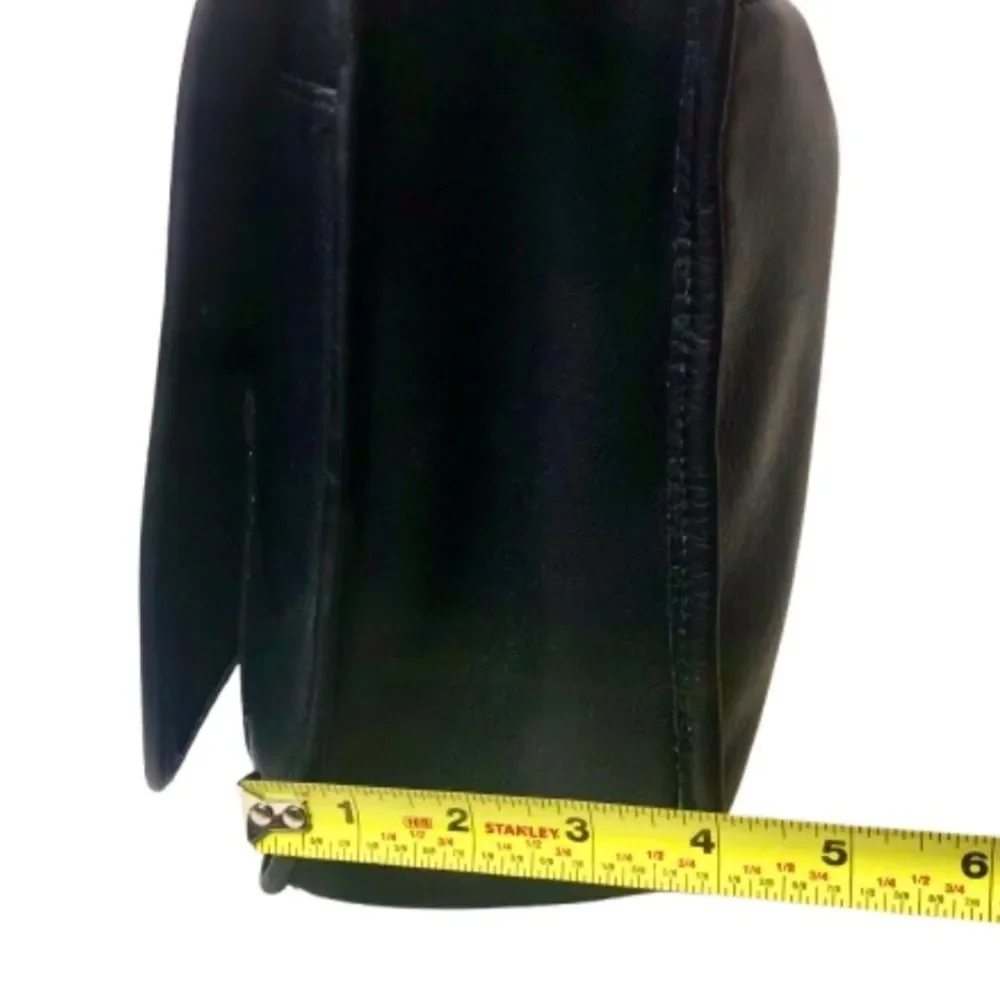 Vintage COACH Black Stewardess Glove Tanned Turn Lock Bag Costa Rica COA 9525